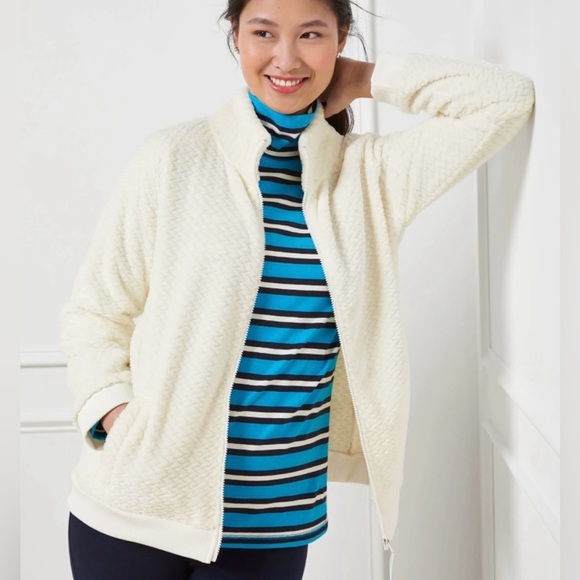 Talbots Jackets & Blazers - Talbots Patterned Fleece Jacket